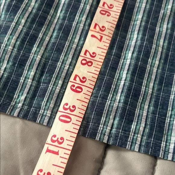 Eddie Bauer Men's Green and Blue Striped Shirt xL - Picture 9 of 10